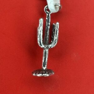 925 Silver Cactus Charm